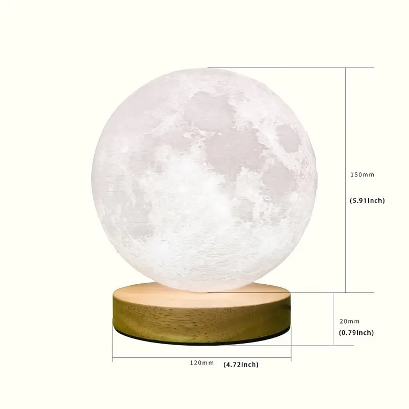 Rotating Moon Atmosphere Night Light for Bedroom