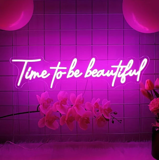 LED Neon Letter Ambience Wall Light for Home & Party Decoration