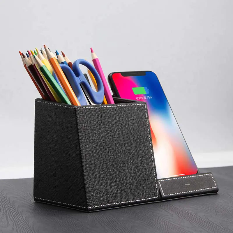 3-in-1 Wireless Charger with Pen Holder for Phones
