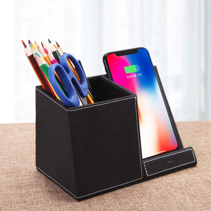 3-in-1 Wireless Charger with Pen Holder for Phones