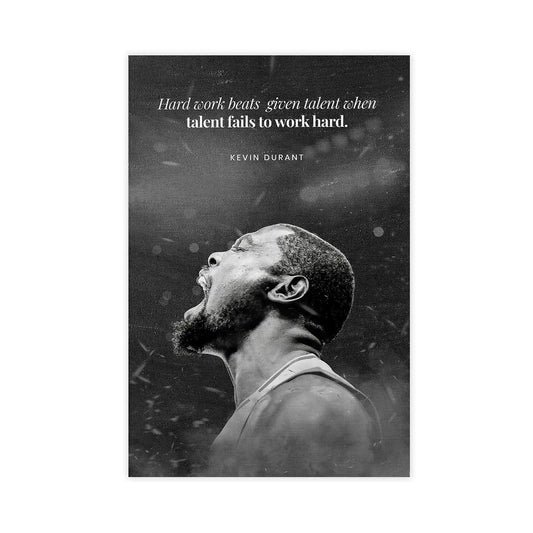 Kevin Durant Canvas Poster Unframed 12x18inch(30x45cm)
